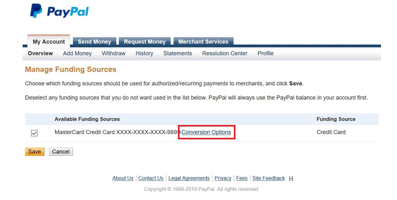 取消PayPal坑人的汇率结算