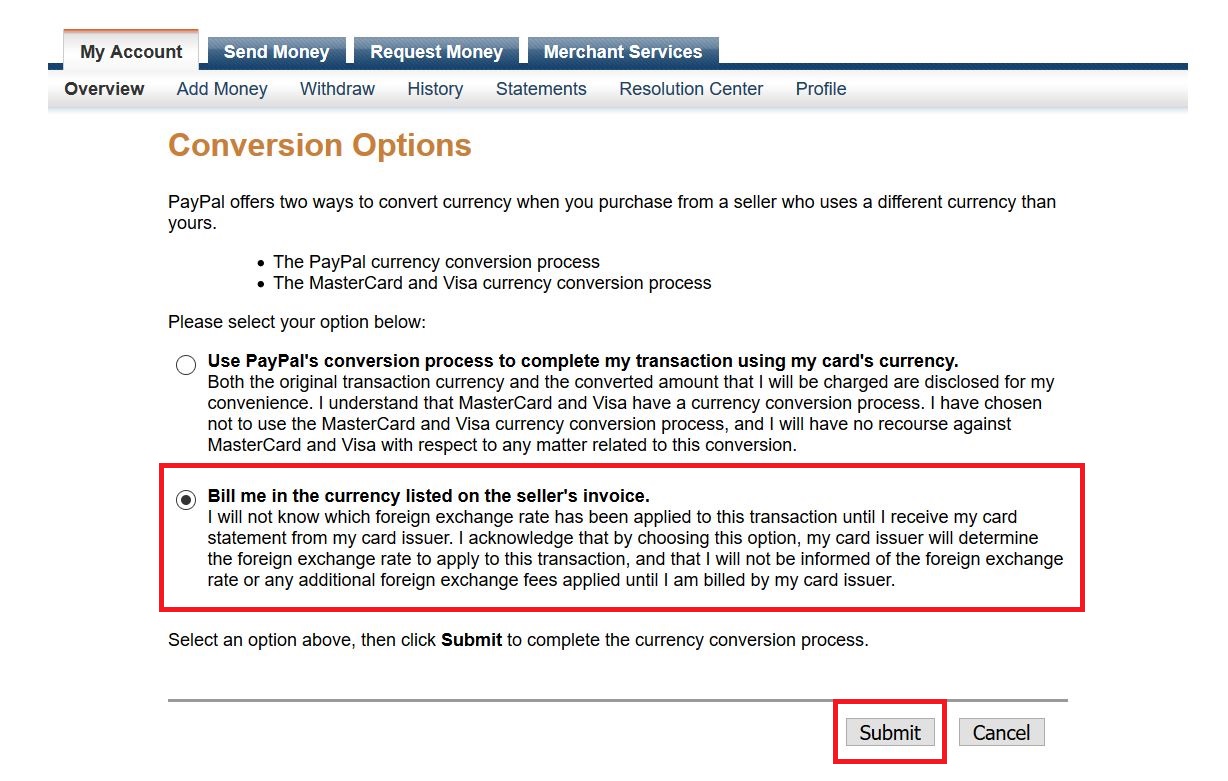 取消PayPal坑人的汇率结算